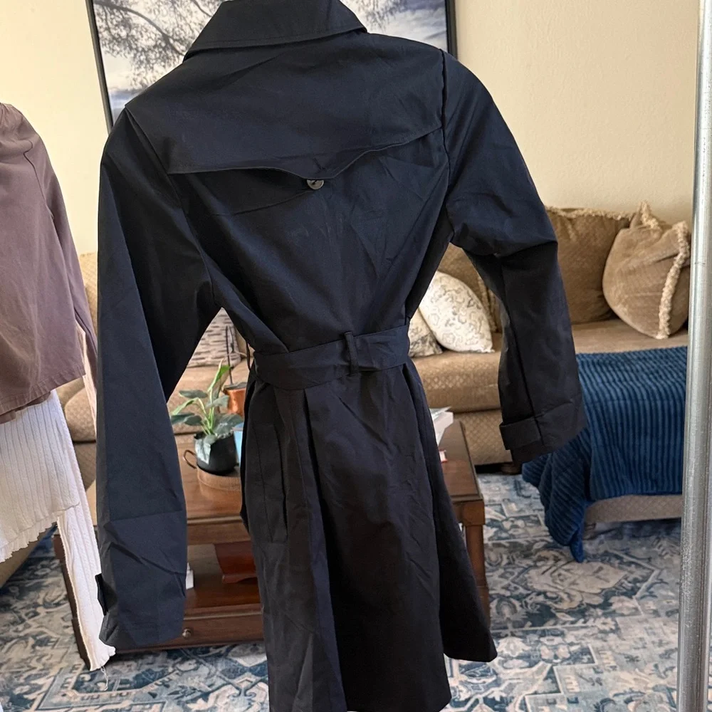 Child Black Trench Coat - Picture 2 of 2